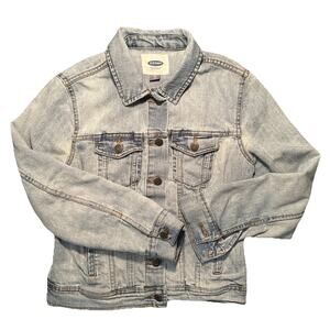 Old Navy Womens Jean Jacket Light Blue X-Small